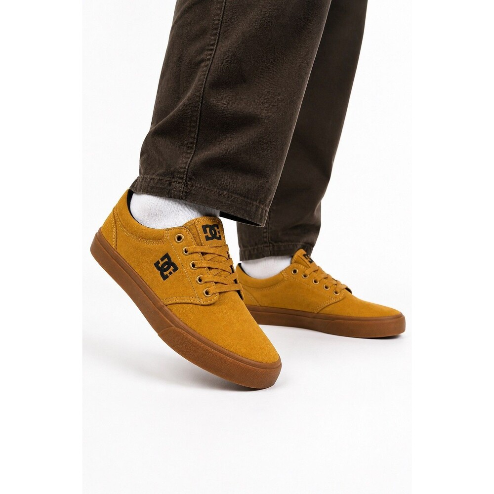 DC Trase SD Wheat Gum Suede Skate Shoes Mens 5.5 Womens 7 Unisex NEW